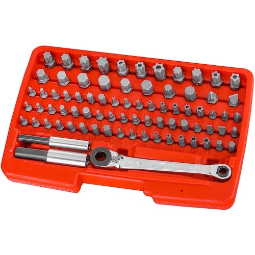 JTC 78PCS ダブルエンドミニラチェットビッ