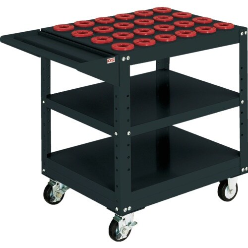 OS ツーリングワゴン 棚1段タイプ(ブラック)間