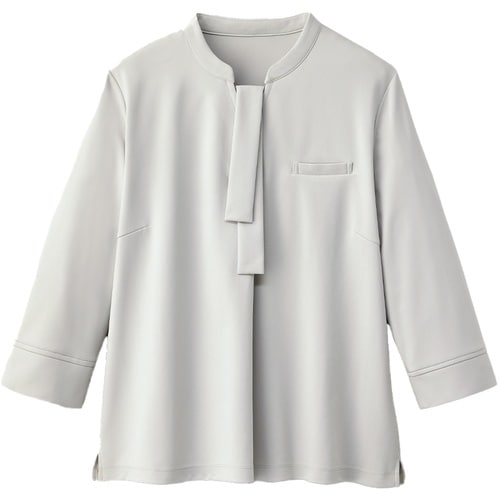 GROW 【防透け・防汚】レディース 七分袖カット