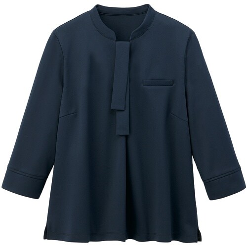 GROW 【防透け・防汚】レディース 七分袖カット