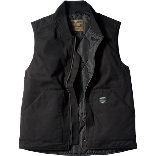 クロダルマ 防寒ベスト ブラック LL