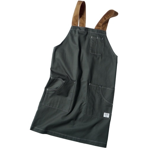 クロダルマ 肩掛けエプロン チャコールグレー F