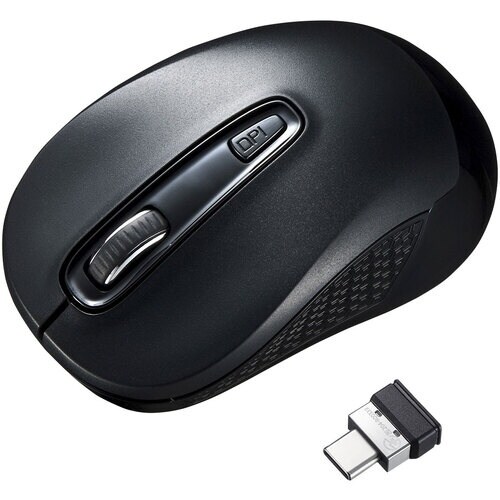 SANWA ワイヤレスType−CブルーLEDマウ