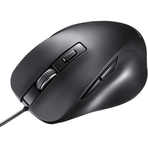 SANWA 有線ブルーLEDマウス(5ボタン)