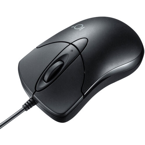 SANWA 静音有線ブルーLEDマウス イオプラス