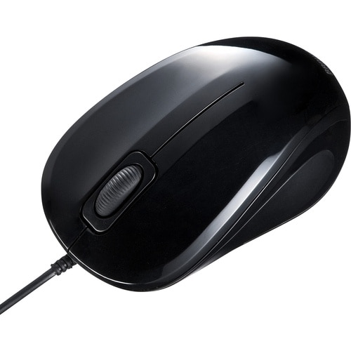 SANWA 抗菌・静音有線ブルーLEDマウス