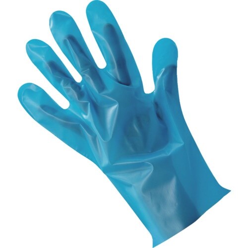プロプラス バイオマス手袋PE ブルー袋入 100