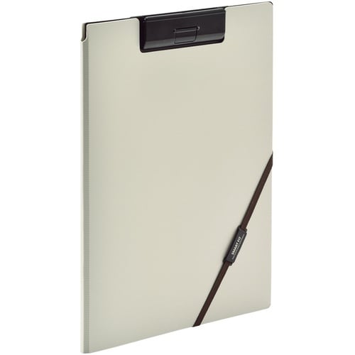 LIHIT クリップファイル A4 ベージュ