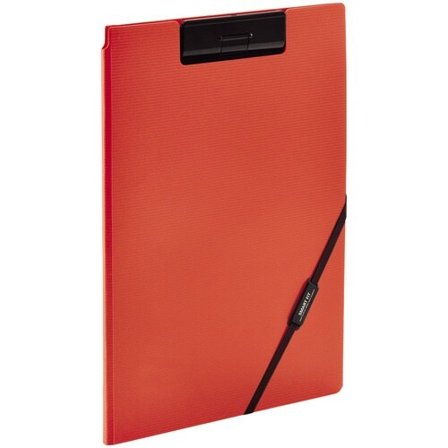 LIHIT クリップファイル A4 オレンジ