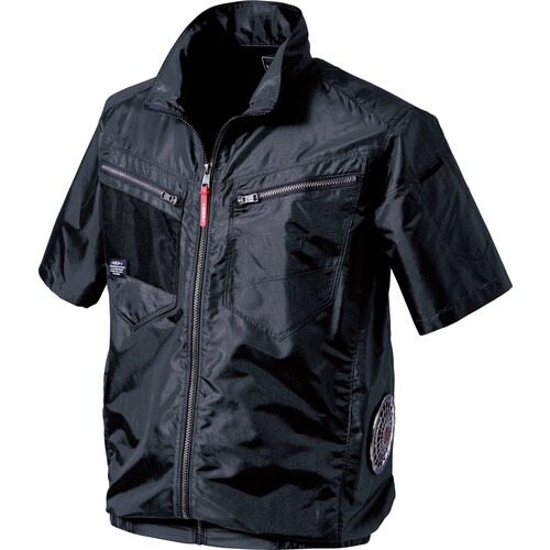 快適ウェア サイドファン半袖ジャケット 6L ネイ