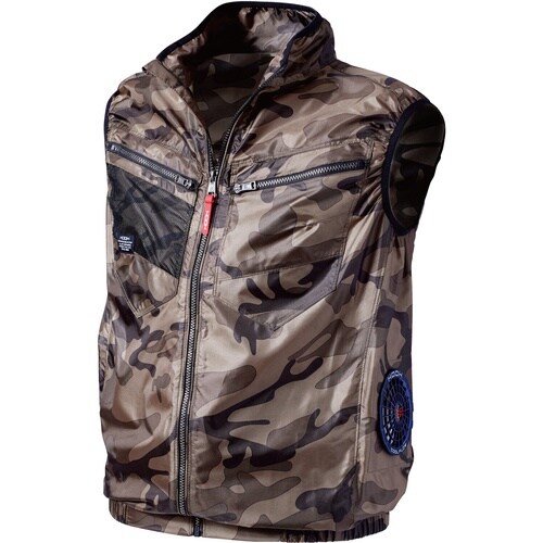 快適ウェア サイドファンベスト M ミリタリー