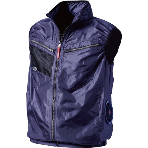 快適ウェア サイドファンベスト 4L ネイビー