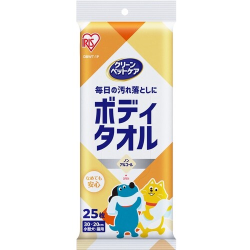 IRIS 202043 ペット用ボディタオル1P