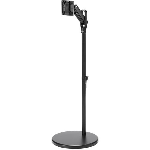 SANWA キャスター付モニタースタンド(ブラック