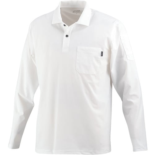 カジメイク 8592 冷感ストレッチ長袖ポロシャツ