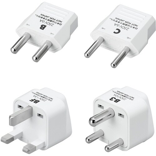 YAZAWA 海外用電源プラグ4セット