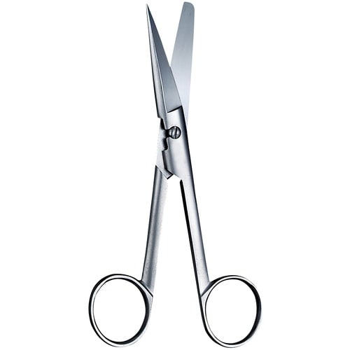 マツヨシ 外科剪刀 片尖・直(ハズシ) 片尖・直型