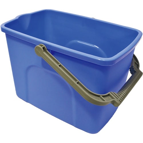 緑十字 角バケツ 10L ブルー 200×305×