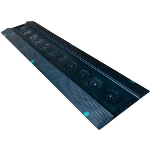 緑十字 キャスターピット 黒 280×1000mm