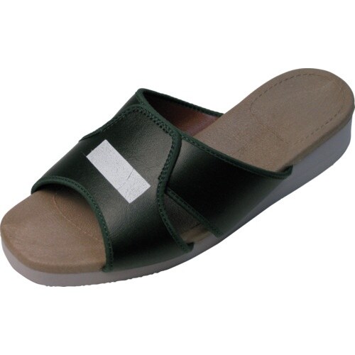 内外ゴム 合皮サンダル 緑 9号(26.0ー26.