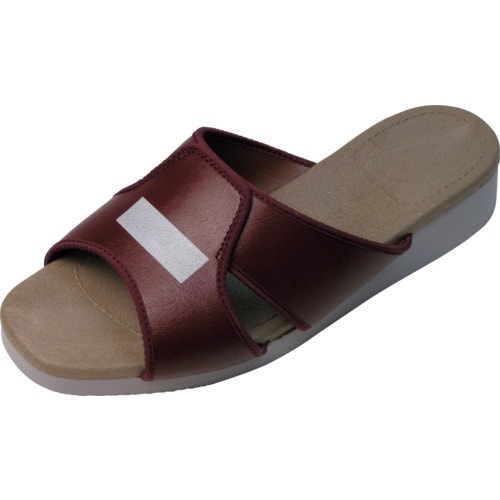 内外ゴム 合皮サンダル 赤 8号(25.0ー25.