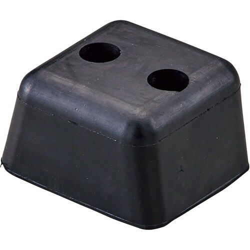 緑十字 衝突防止用ゴム 黒 60×50×33mm