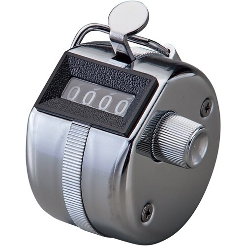 緑十字 手持ち数取器 シルバー 59×42×51m