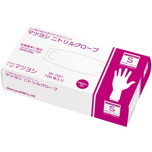 マツヨシ ニトリルグローブ ホワイト 253267