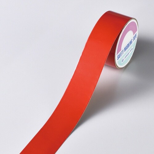 緑十字 粗面用反射テープ 赤 50mm幅×10m
