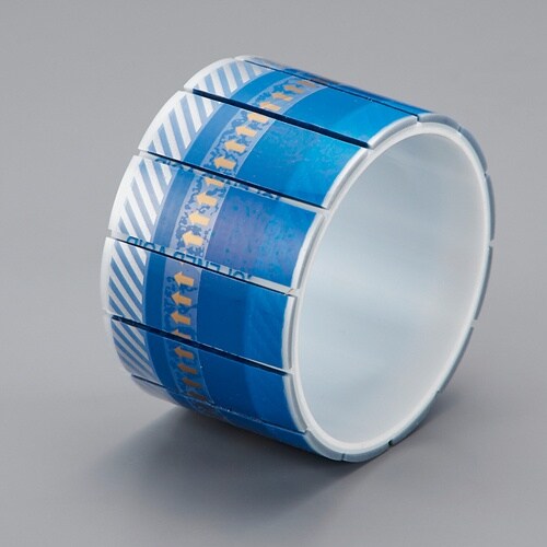 緑十字 改ざん防止ラベル 青(OPENED VOI