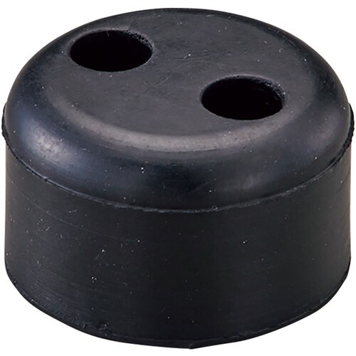 緑十字 衝突防止用ゴム 黒 50mmΦ×30mm