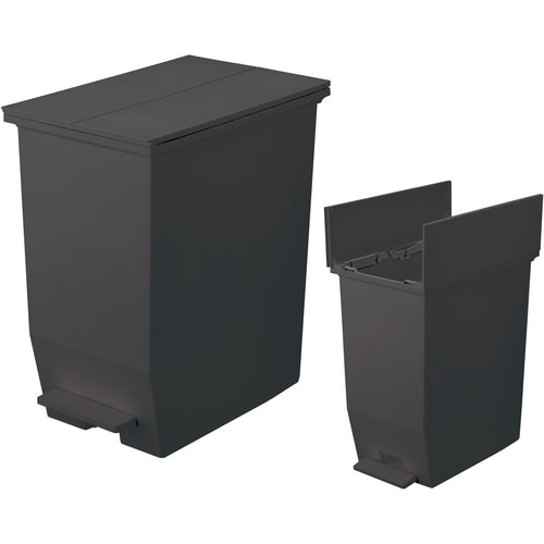 緑十字 ゴミ箱(ペダルダストボックス) ダークグレ
