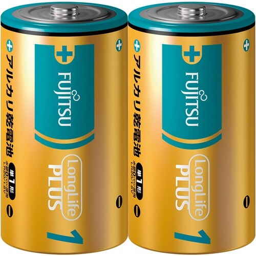 緑十字 富士通アルカリ乾電池 単1形 2本パック