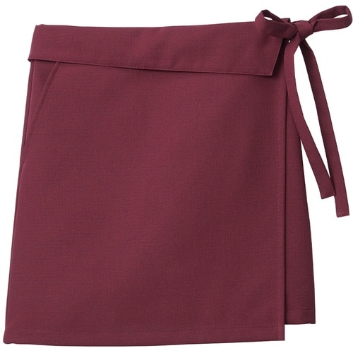 サンペックス 【涼感・防脱色】前掛 エンジ