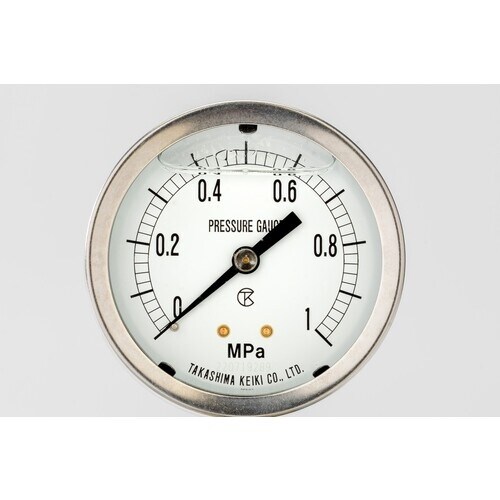 高島 グリセリン入圧力計(D枠埋込型・縁なし・中心