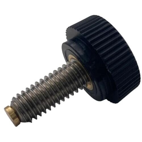 ラクテム ナイロン化粧ネジ 黒 M6−19 真鍮パ