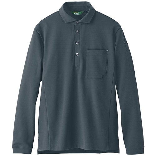 アイトス 長袖エコポロシャツ(男女兼用)AZ500