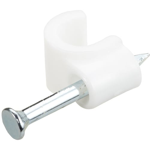 YAZAWA 固定クギ付ケーブルステップル幅5.5