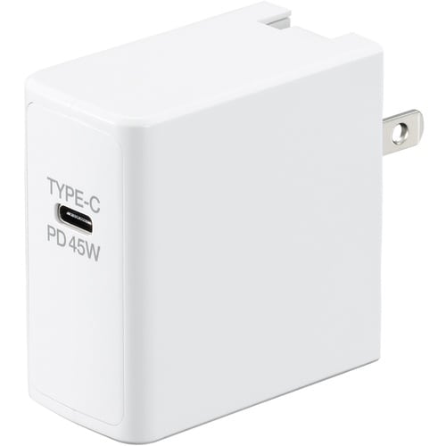 YAZAWA USBアダプター1ポートPD45Wホ