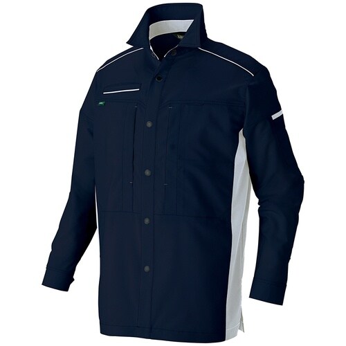 アイトス 長袖シャツ(男女兼用)AZ3535 ブラ