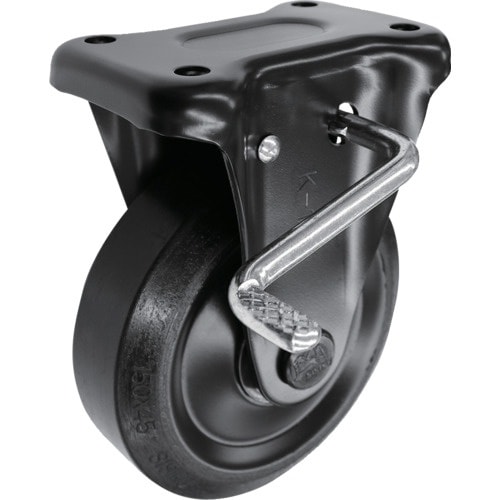 シシク プレート式キャスター(プレス製ウレタン車輪