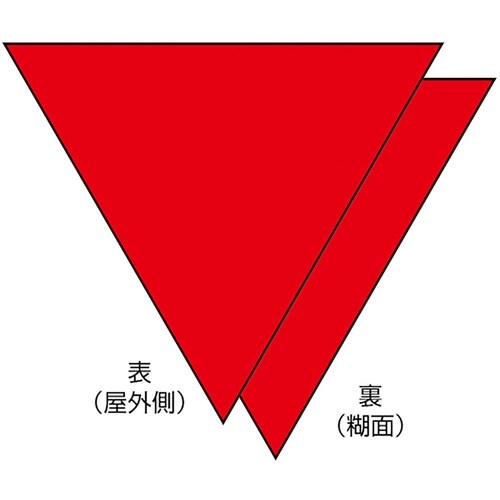 ササガワ 消防隊進入口屋外用片面反射2枚入