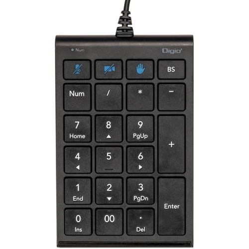 ナカバヤシ Zoom対応USB有線テンキー/ブラッ