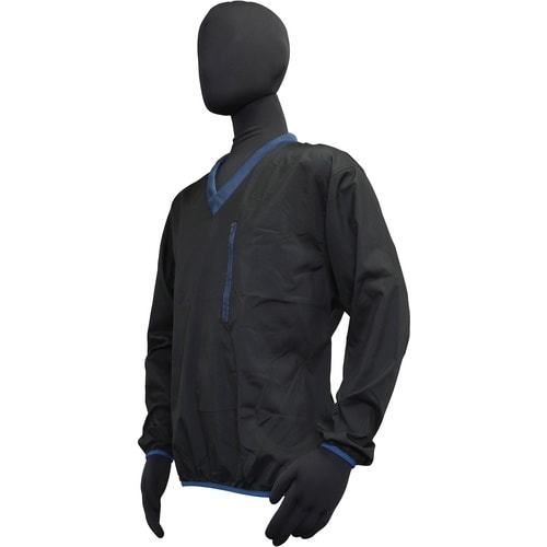 川西 ストレッチVジャケット ブラック Lサイズ