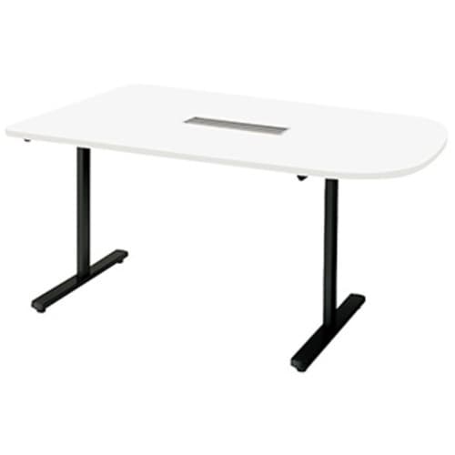 NAIKI ミーティングテーブル(配線付/半長円テ