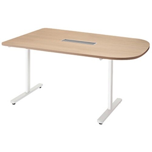 NAIKI ミーティングテーブル(配線付/半長円テ