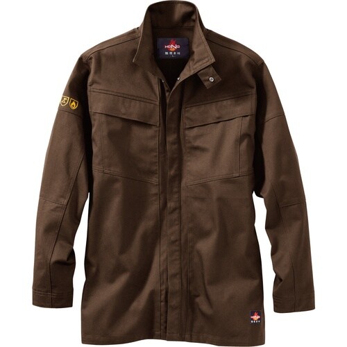 HONO 難燃シャツ 4L ブラウン