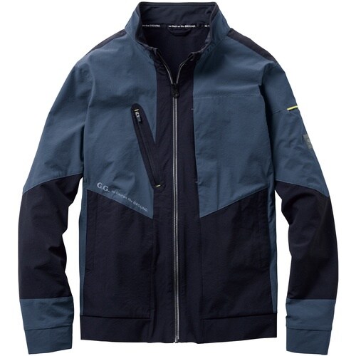 G.G. 0328−00 長袖ブルゾン ブルーグレ