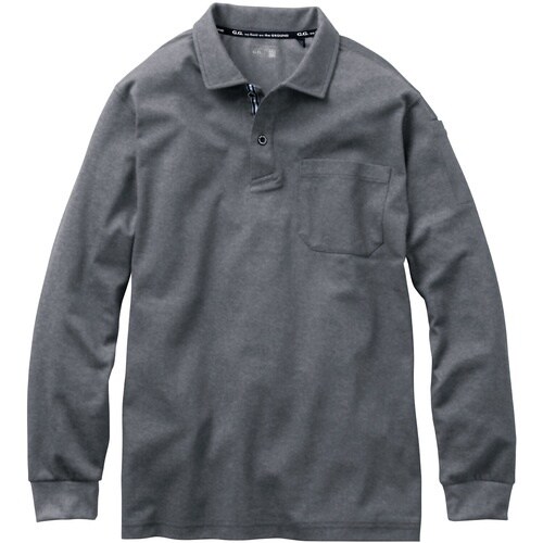 G.G. 7325−50 長袖ポロシャツ(胸ポケッ