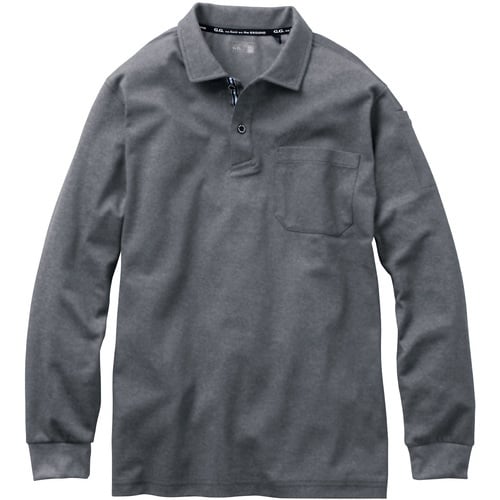 G.G. 7325−50 長袖ポロシャツ(胸ポケッ